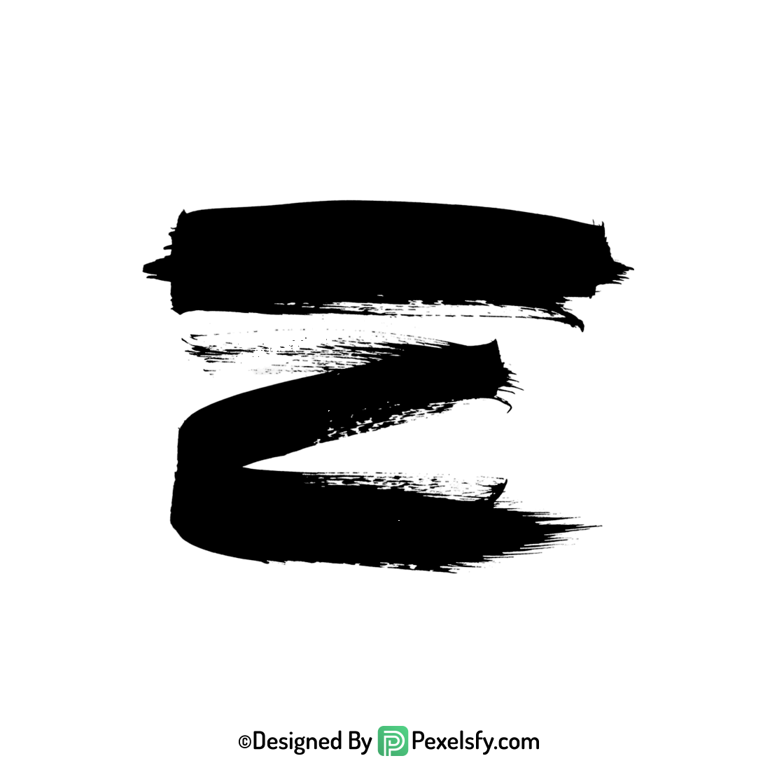 black paint brush png raw texture, transparent