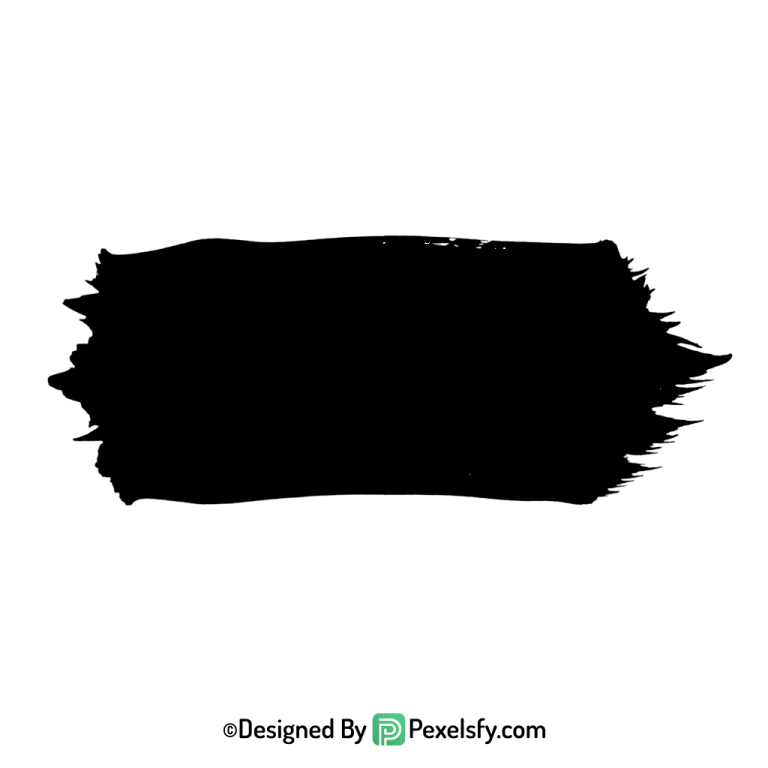 black paint brush png for logos, transparent