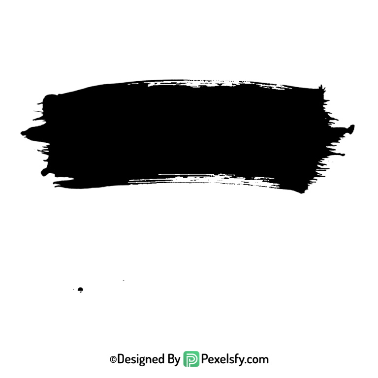 black paint brush png dramatic smear, transparent
