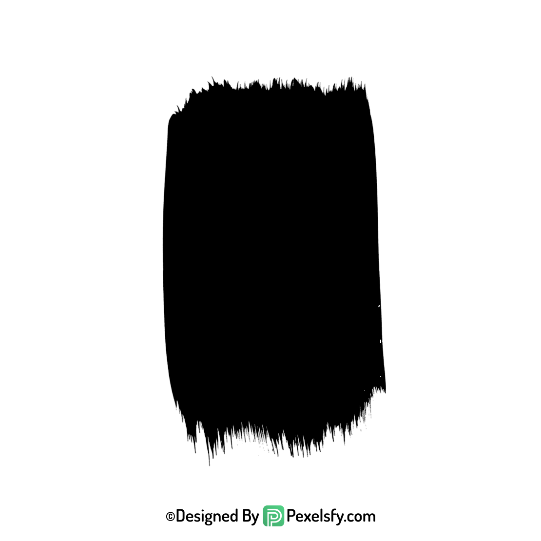 black paint brush png cool grunge, transparent