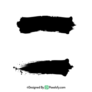 black paint brush png dark highlight, transparent