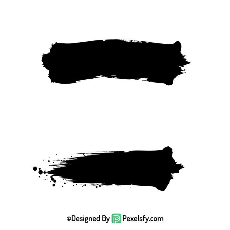 black paint brush png dark highlight, transparent
