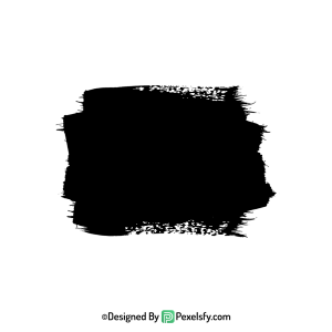 black paint brush png moody look, transparent