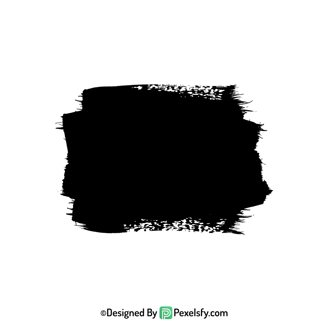 black paint brush png moody look, transparent
