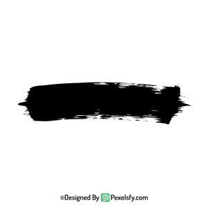 black paint brush png professional style, transparent