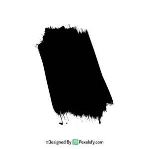 black paint brush png backdrop texture, transparent