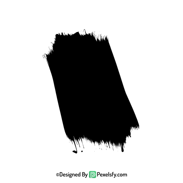 black paint brush png backdrop texture, transparent