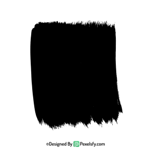black paint brush png natural smear, transparent