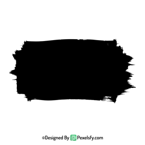 black paint brush png edgy detail, transparent