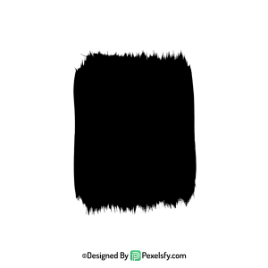 black paint brush png in black tone,