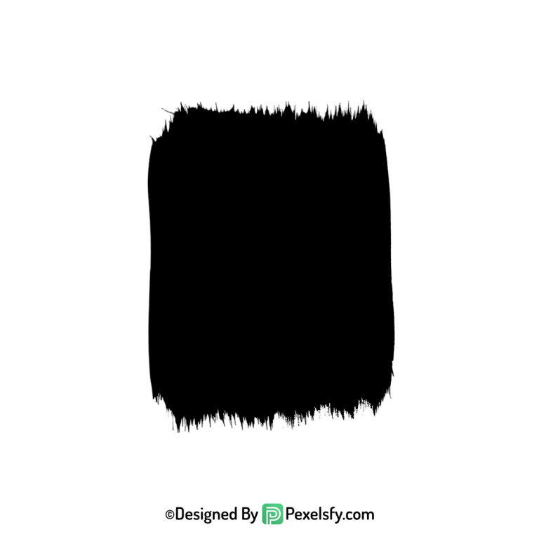 black paint brush png in black tone,