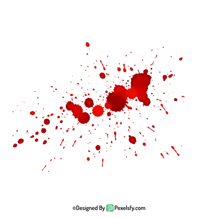 Bloody Red Blood Splatter PNG,transparent background