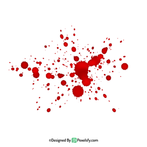 Blood Splatter PNG Vector Format,transparent background