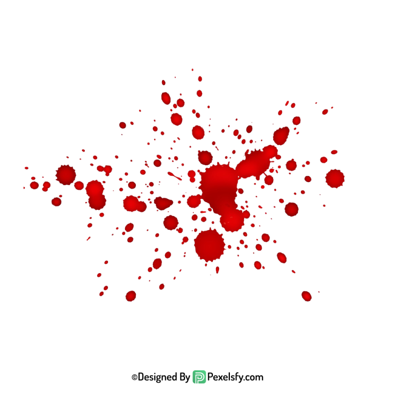 Blood Splatter PNG Vector Format,transparent background