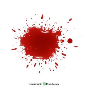 Bloody Brush Blood Splatter PNG,transparent background
