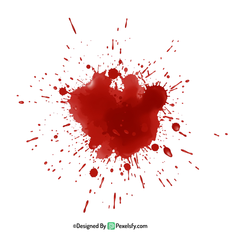 Blood Splatter PNG for T-Shirt Designs,transparent background