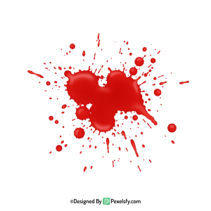 Blood Splatter PNG for Flyers,transparent background
