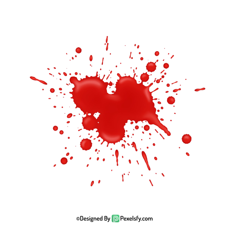 Blood Splatter PNG for Flyers,transparent background