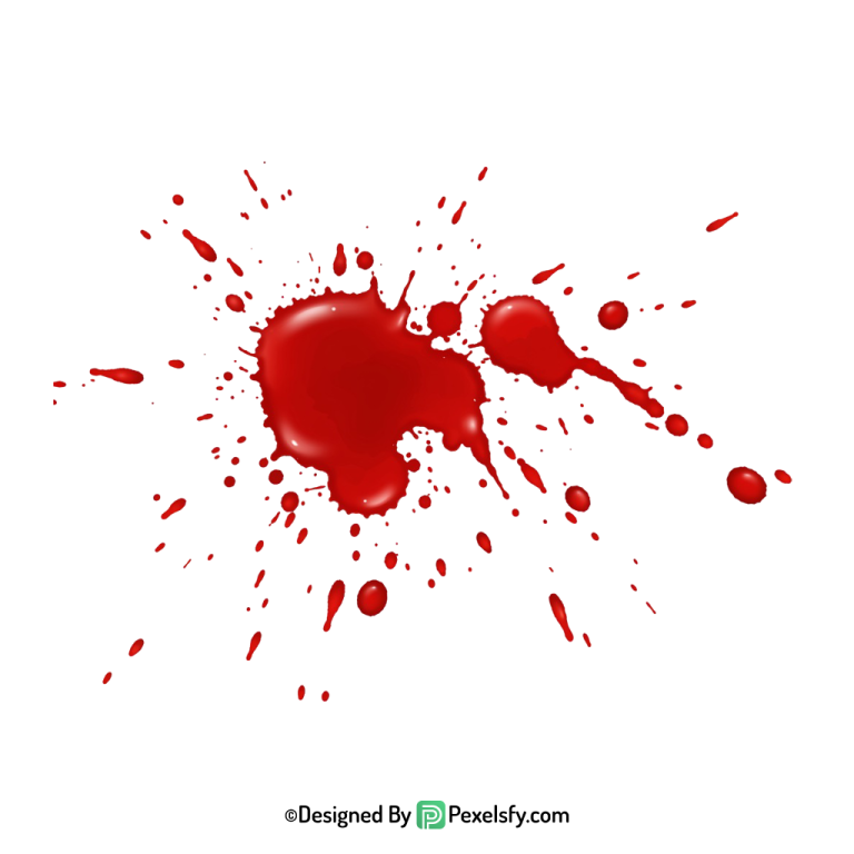 Blood Splatter PNG with Transparent Layer,transparent background