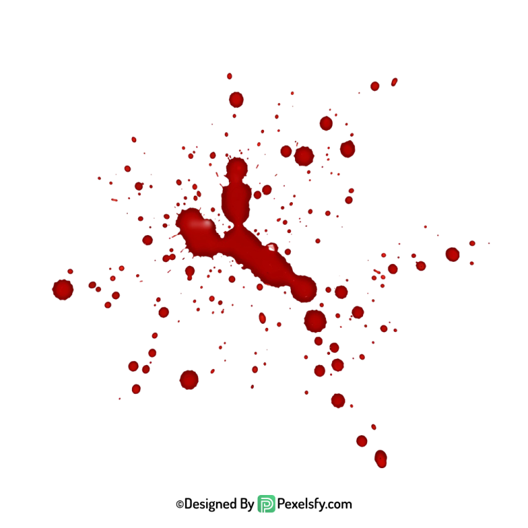 Blood Splatter PNG for Digital Use,transparent background