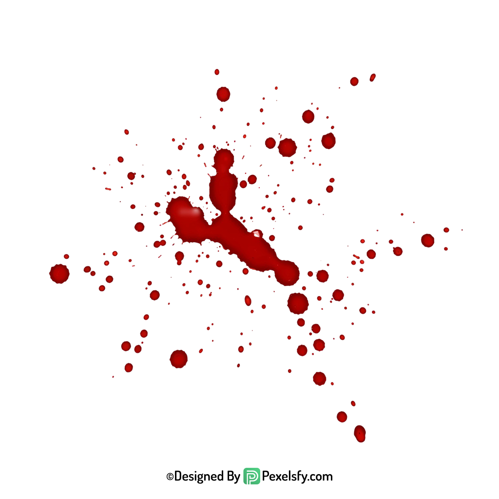 Blood Splatter PNG for Digital Use,transparent background