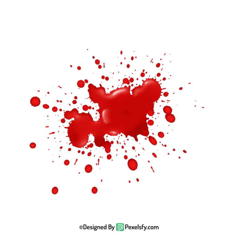 Blood Splatter PNG Isolated Illustration,transparent background