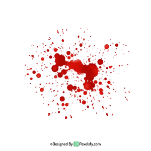 Blood Splatter PNG for Creepy Art,transparent background