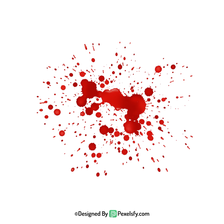 Blood Splatter PNG for Creepy Art,transparent background