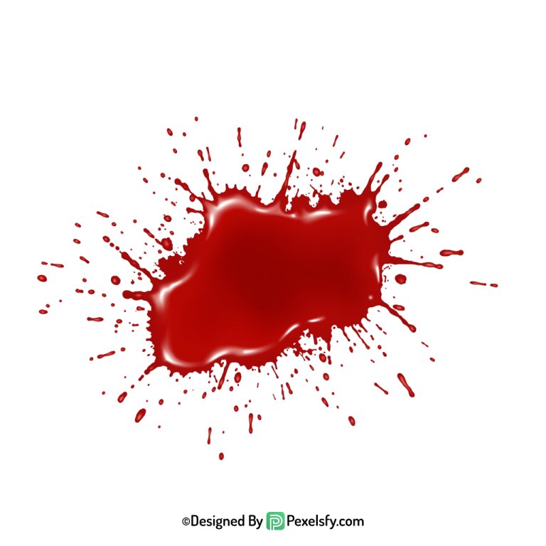 Realistic Blood Splatter PNG Download,transparent background