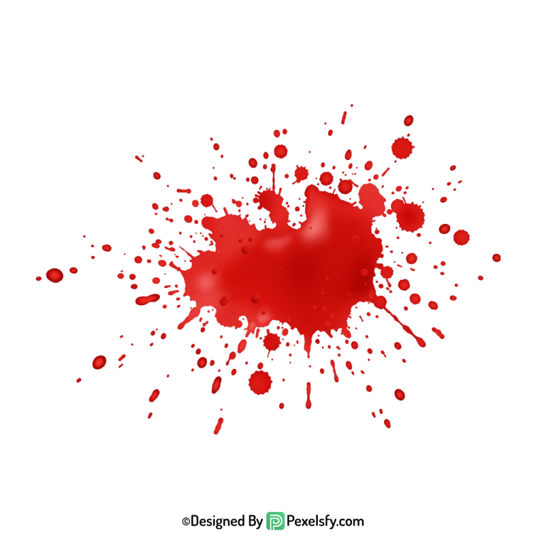Blood Splatter PNG for Movie Posters,transparent background