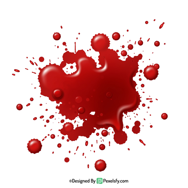 Blood Splatter PNG for Social Graphics,transparent background