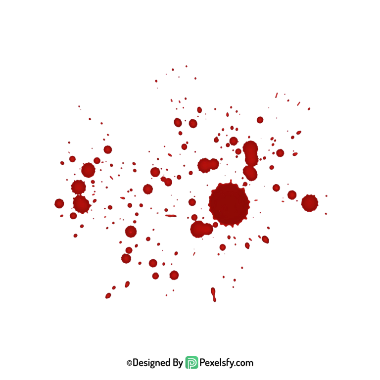 Paint Style Blood Splatter PNG,transparent background