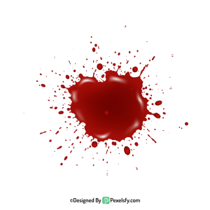 Blood Splatter PNG Printable Clipart,transparent background