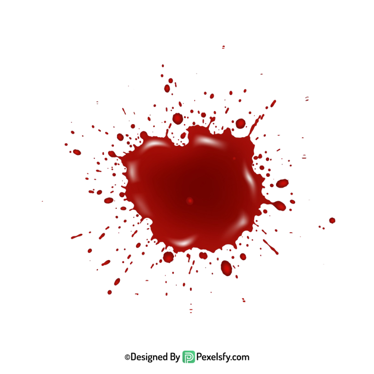 Blood Splatter PNG Printable Clipart,transparent background