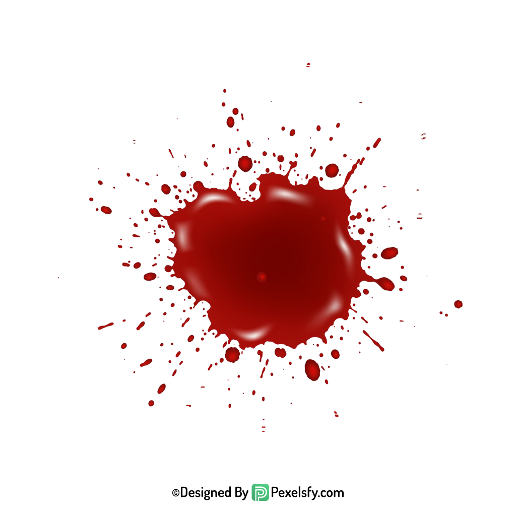 Blood Splatter PNG Printable Clipart,transparent background