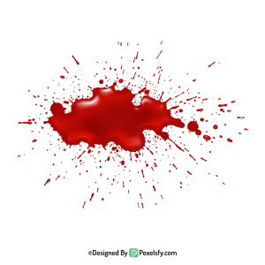 Bloody Mess Blood Splatter PNG,transparent background