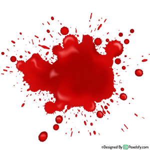 Blood Splatter PNG for Horror Design,transparent background