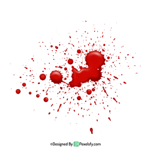 Blood Splatter PNG for Concept Art,transparent background