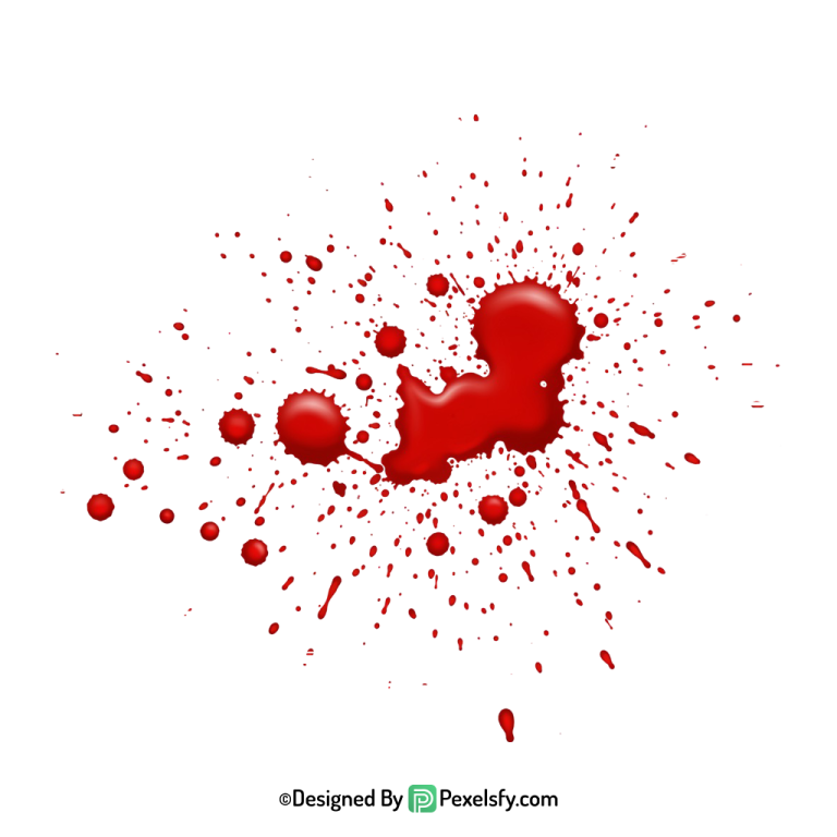 Blood Splatter PNG for Concept Art,transparent background