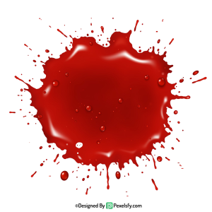 Blood Splatter PNG with Sharp Outline,transparent background