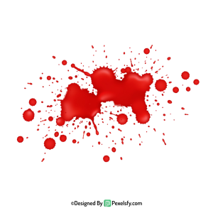 Blood Splatter PNG for Album Covers,transparent background