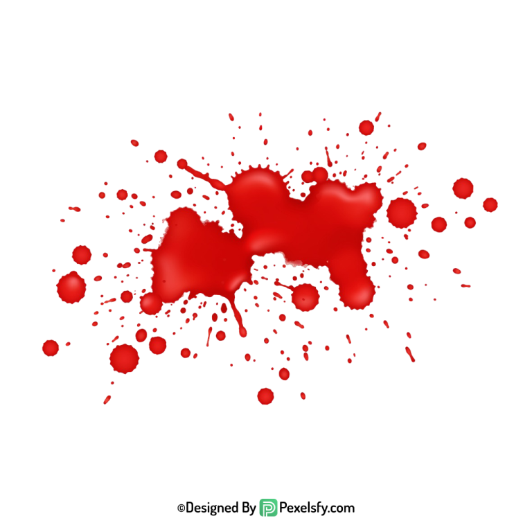 Blood Splatter PNG for Album Covers,transparent background