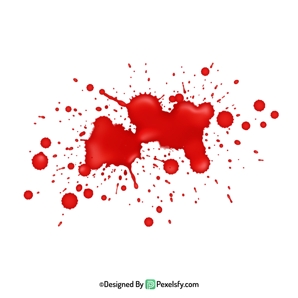Blood Splatter PNG for Album Covers,transparent background