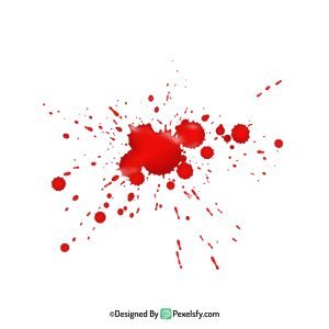 Blood Splatter PNG in Layered File,transparent background