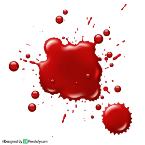 Blood Splatter PNG for Game Design,transparent background