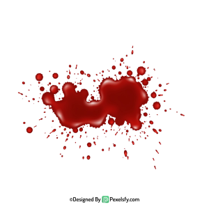 Blood Splatter PNG with Texture Effects,transparent background