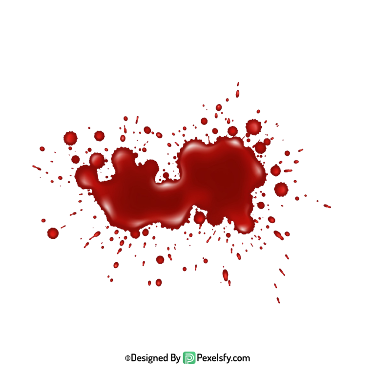 Blood Splatter PNG with Texture Effects,transparent background