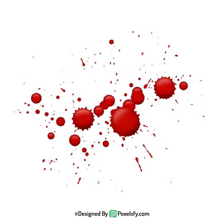Bloody Horror Blood Splatter PNG,transparent background