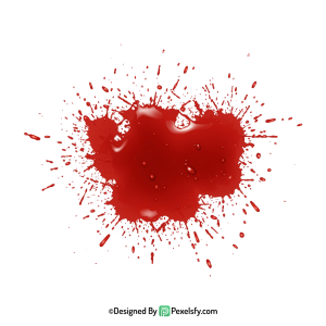 Blood Splatter PNG with Realism,transparent background