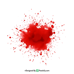 Blood Splatter PNG with Misted Effect,transparent background
